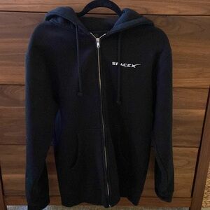 Black SpaceX hoodie